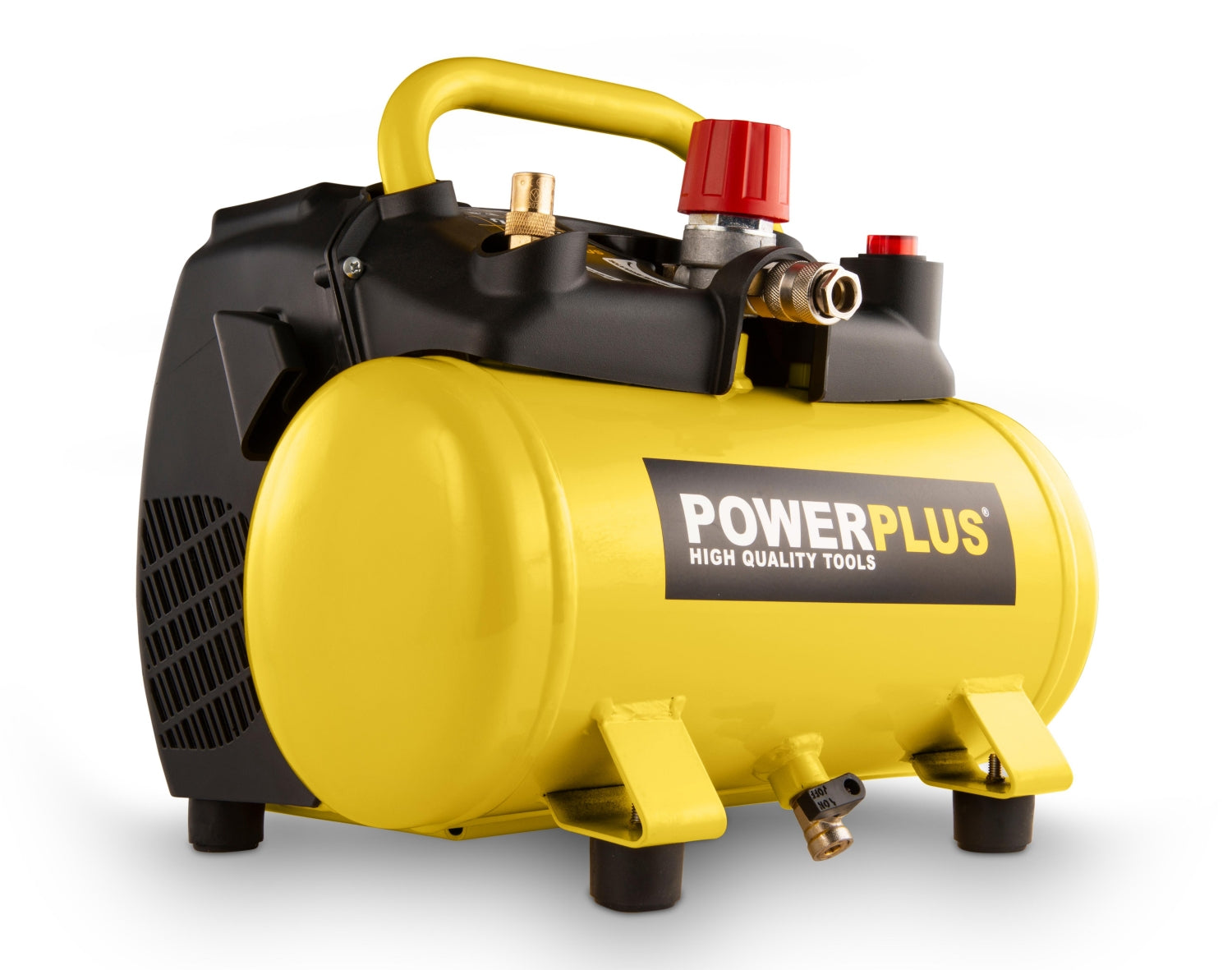 PowerPlus POWX1721 Druckluft Kompressor 6 Liter Kessel ölfrei tragbar 1100W max. 8 bar
