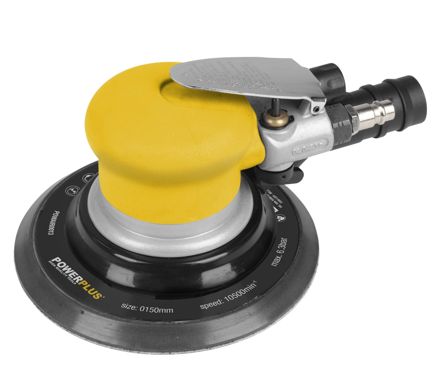 PowerPlus POWAIR0013 Druckluft Exzenterschleifer Schleifmaschine Ø150mm Hub 5mm