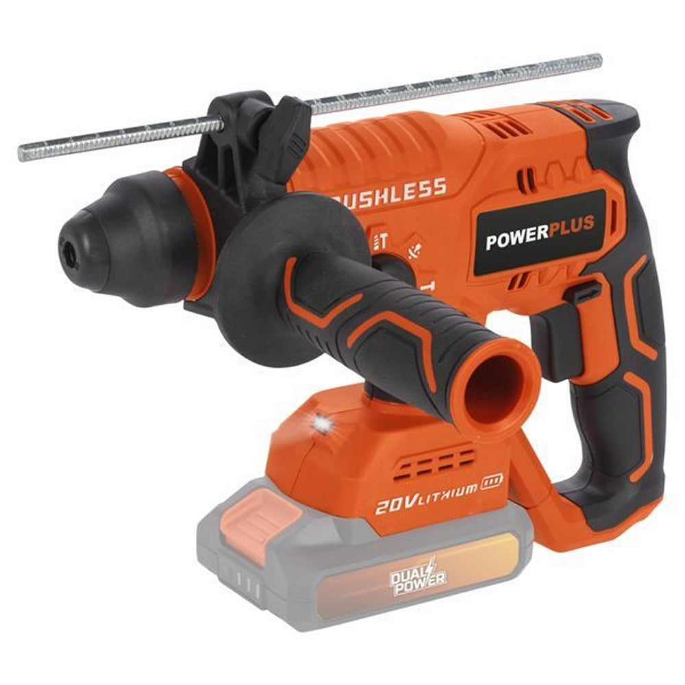 VARO POWDP15630 Set Bohrhammer bürstenlos 20V Meißel Bohrspitzen ohne Akku und Ladegerät
