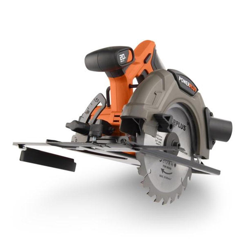 VARO POWDP25260 Powerplus Handkreissäge bürstenlos 40V Ø190mm mit Sägeblatt ohne Batterie und Ladegerät