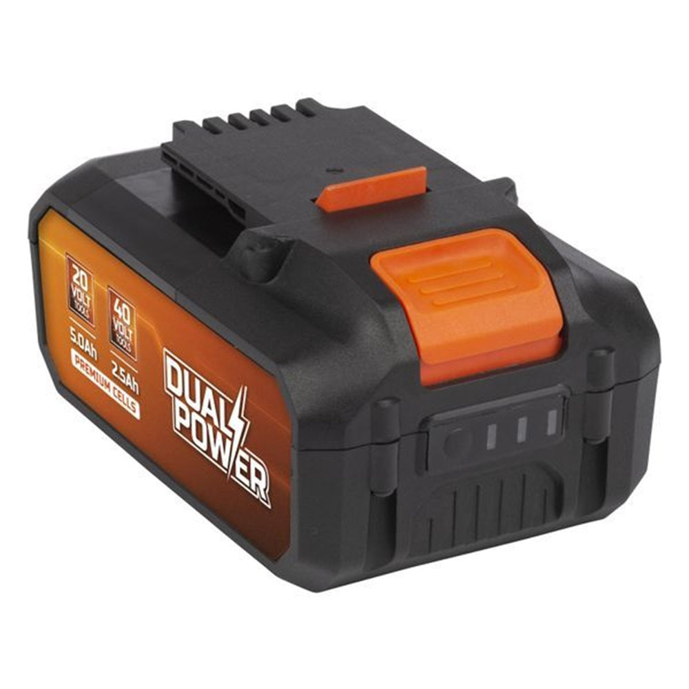 VARO POWDP9037 Powerplus Akku 40V / 2 x 20 Volt für 20V & 40V Geräte Dualpower