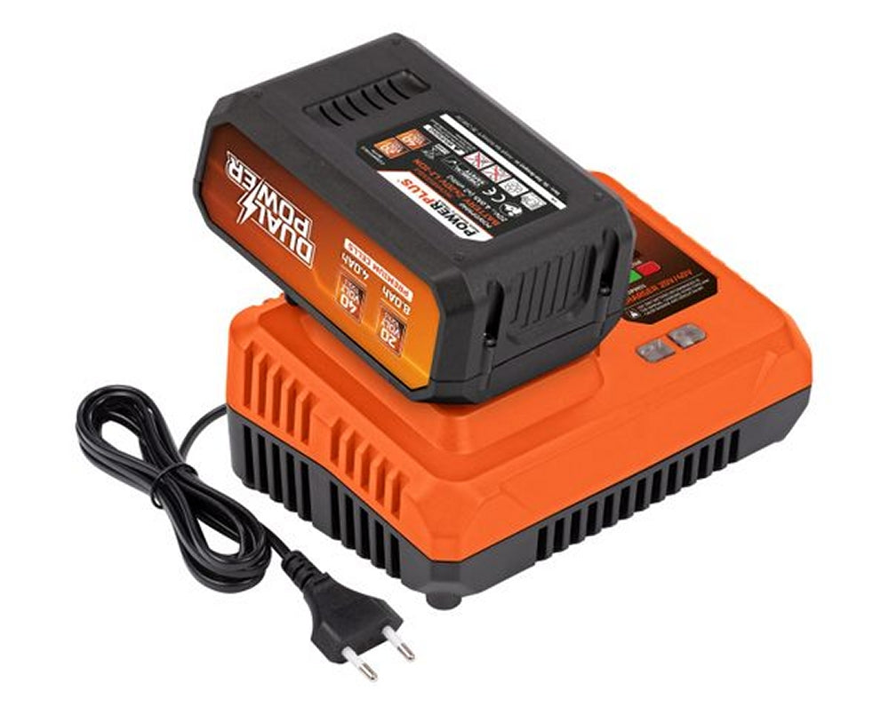 VARO POWDP9051 Powerplus Ladegerät 4.0A für 20V / 2 x 20V Akkus Dualpower